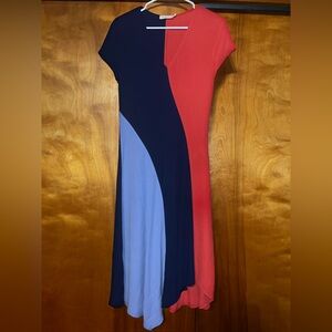 tory burch colorblock one shoulder dress Tory Burch Colorblock One Shoulder Dress